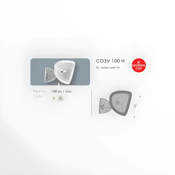 PVC SANITARNI UGAO UNUTRASNJI CO 100 (60X60)