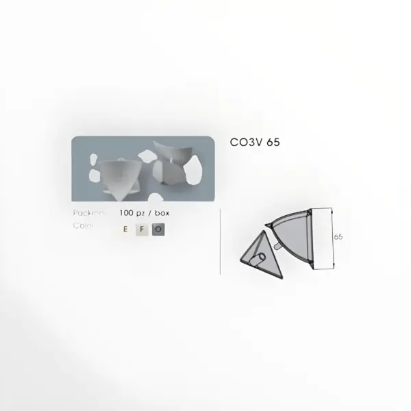 PVC SANITARNI UGAO UNUTRASNJI CO 65 (40X40)